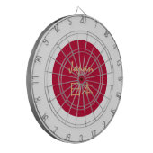 Japanische Flagge Dartboard & Japan / Spielbrett Dartscheibe (Vorderseite Links)