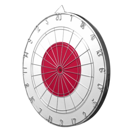 Japanische Flagge Dartscheibe (Vorderseite rechts)