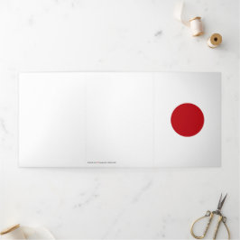 Japanische Flagge Dreifach Gefaltete Karte