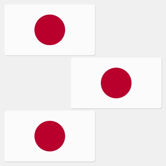 Japanische Flagge Etiketten (Gruppe)