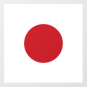 Japanische Flagge Fensteraufkleber (Blatt)