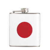 Japanische Flagge Flachmann (Vorderseite)