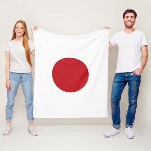 Japanische Flagge Fleecedecke