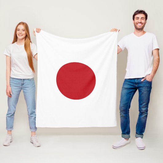 Japanische Flagge Fleecedecke (Beispiel)