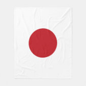 Japanische Flagge Fleecedecke (Vorderseite)
