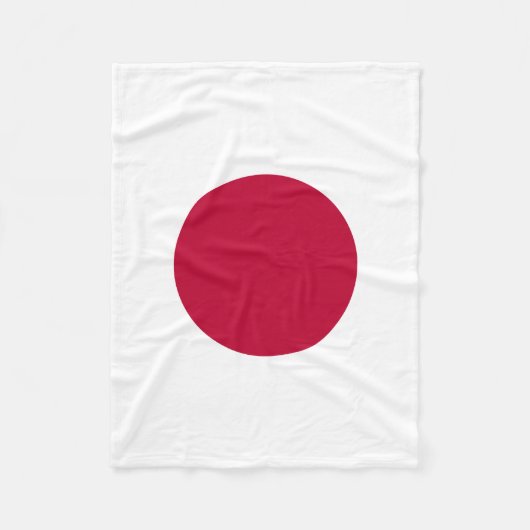 Japanische Flagge Fleecedecke (Vorderseite)