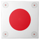 Japanische Flagge Fliese (Vorderseite)