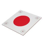 Japanische Flagge Fliese (Seite)