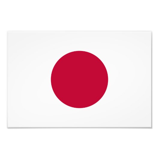 Japanische Flagge Fotodruck (Vorne)