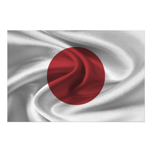 Japanische Flagge Fotodruck (Vorne)