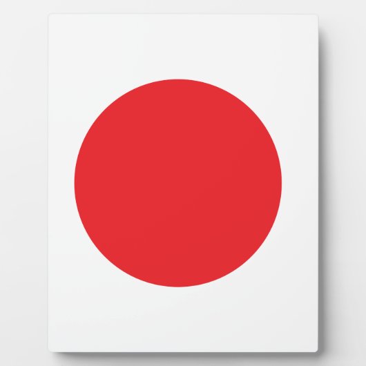 Japanische Flagge Fotoplatte (Vorderseite)