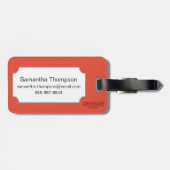 Japanische Flagge Gepäckanhänger (Rückseite horizontal)