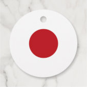 Japanische Flagge Geschenkanhänger (Rückseite)