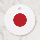 Japanische Flagge Geschenkanhänger (Vorderseite)