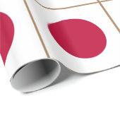 Japanische Flagge Geschenkpapier (Rolleneckpunkt)