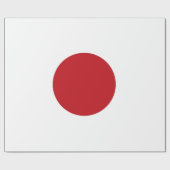 Japanische Flagge Geschenkpapier (Flach)