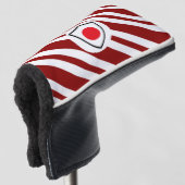 Japanische Flagge Golf Headcover (3/4 Vorderseite)