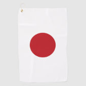 Japanische Flagge Golfhandtuch (Vorderseite)