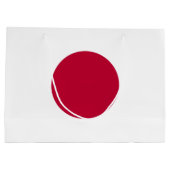 Japanische Flagge Große Geschenktüte (Rückseite)
