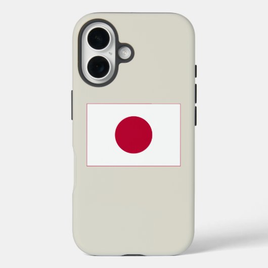 Japanische Flagge: Hinomaru, Nisshōki, rote aufste Case-Mate iPhone Hülle (Rückseite)