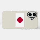 Japanische Flagge: Hinomaru, Nisshōki, rote aufste Case-Mate iPhone Hülle (Rückseite (Horizontal))