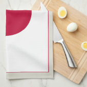 Japanische Flagge: Hinomaru, Nisshōki, rote aufste Geschirrtuch (Viertel Falte)