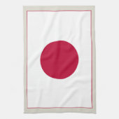 Japanische Flagge: Hinomaru, Nisshōki, rote aufste Geschirrtuch (Vertikal)