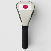Japanische Flagge: Hinomaru, Nisshōki, rote aufste Golf Headcover (Vorderseite)