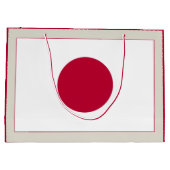 Japanische Flagge: Hinomaru, Nisshōki, rote aufste Große Geschenktüte (Rückseite)
