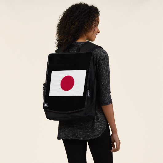 Japanische Flagge: Hinomaru, Nisshōki, rote aufste Rucksack (Ausgewaschen)