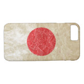 Japanische Flagge in Grunge Case-Mate iPhone Hülle (Rückseite (Horizontal))