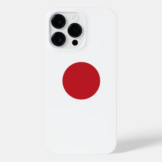 Japanische Flagge iPhone Hülle (Rückseite)
