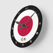 Japanische Flagge / japanische Mode / Kanji Uhr 日  (Winkel)