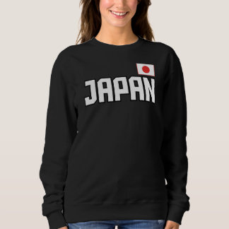 Japanische Flagge Japanisches Land mit sportlichem Sweatshirt