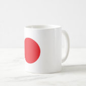 Japanische Flagge Kaffeetasse (VorderseiteRechts)