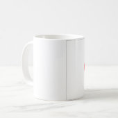 Japanische Flagge Kaffeetasse (Vorderseite Links)