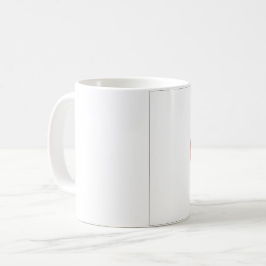 Japanische Flagge Kaffeetasse (Vorderseite Links)