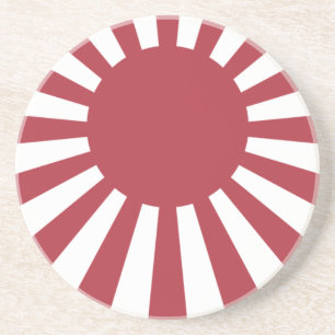 Japanische Flagge: Kaiserliche aufgehende Sonne Ed Getränkeuntersetzer