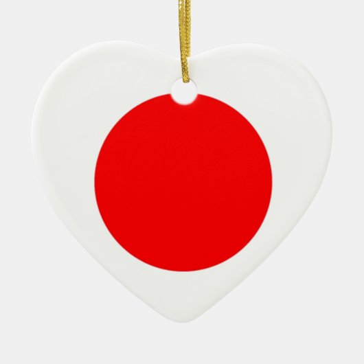 Japanische Flagge Keramik Ornament (Vorne)