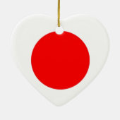 Japanische Flagge Keramik Ornament (Hinten)