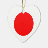 Japanische Flagge Keramik Ornament (Links)