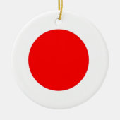 Japanische Flagge Keramikornament (Vorne)