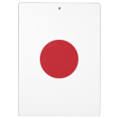 Japanische Flagge Klemmbrett (Rückseite)