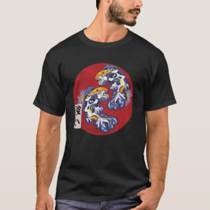 Japanische Flagge Koi Fisch Koi Carp Aquarium Koi T-Shirt