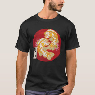 Japanische Flagge Koi Fisch Koi Karpfen Aquarium K T-Shirt