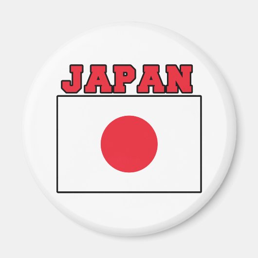 Japanische Flagge Magnet (Vorne)