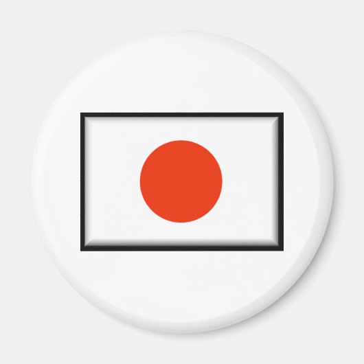 Japanische Flagge Magnet (Vorne)
