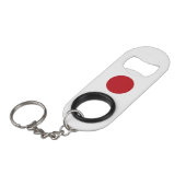 Japanische Flagge Mini Flaschenöffner (Vorderseite Schrägansicht)