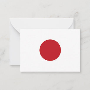 Japanische Flagge Mitteilungskarte