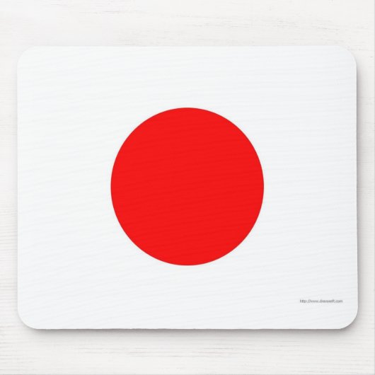 Japanische Flagge Mousepad (Vorne)